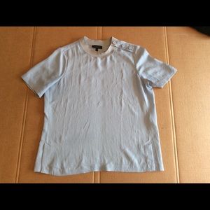 rag & bone Too Blue Aiden Side Split Shirt